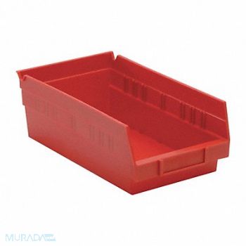 QUANTUM STORAGE SYSTEMS F0614 Shelf Bin Red Polypropylene 4 in, 8RPC3