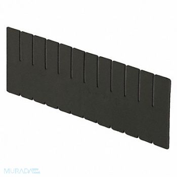 LEWISBINS Divider Black Polyethylene 6 7/16 in, 8RRN5