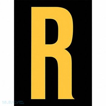 STRANCO INC Reflective Letter Label R 2-1/2in H PK25, 8RTF8