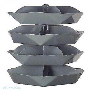 DURHAM MFG Rvlvng Strg Bn Scoop Bottom Scoop, 8TJA3