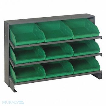 QUANTUM STORAGE SYSTEMS E1543 Bench Pick Rack 12x21x36in Green, 8TKP0