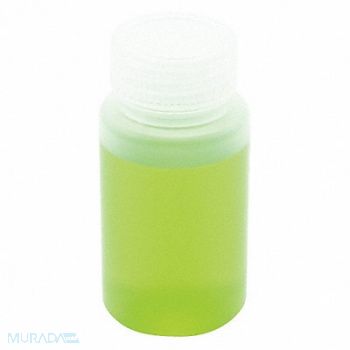 LAB SAFETY SUPPLY Bottle 125mL Plastic Wide PK12, 8TLK0