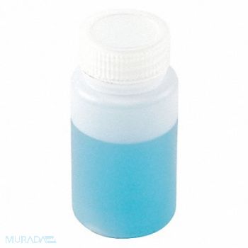 LAB SAFETY SUPPLY Bottle 125mL Plastic Wide PK12, 8TLK1