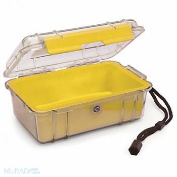 PELICAN Micro Case Yellow 7.50 x 5.06 x 3.12 In, 8TMT9