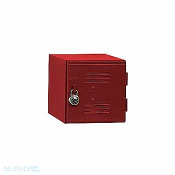 EQUIPTO Box Locker Louvered 1 Wide 1 Tier Red, 8TMV3