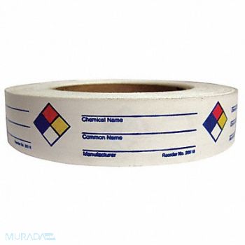 HARRIS INDUSTRIES NFR Label 1 in H 3 in W PK720, 8TPF1