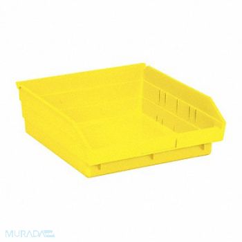 QUANTUM STORAGE SYSTEMS F0616 Shelf Bin Yellow Polypropylene 4 in, 8TT52