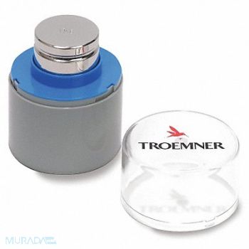 TROEMNER Weight Cylinder 1kg 316 SS Class 4, 8TTK9