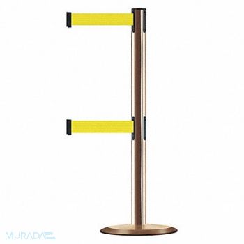 TENSABARRIER Barrier Post with Belt 7-1/2 ft L, 8TV42