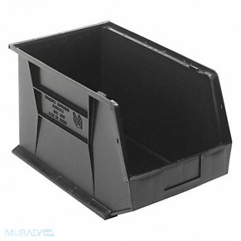 QUANTUM STORAGE SYSTEMS F0609 Hang and Stack Bin Black PP 10 in, 8TVD7