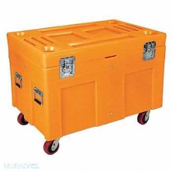 MYTON INDUSTRIES F1331 Storage Cart Orange Polyethylene 34 in, 8TVG5