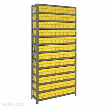 QUANTUM STORAGE SYSTEMS Bin Shlvng 18inx75inx36in Yellow, 8TVG7