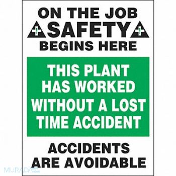 ACCUFORM Safety Poster 22 in x 17 in Plastic, 8TXD9