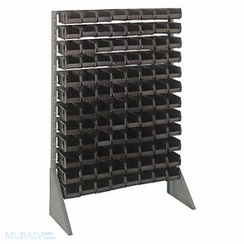 QUANTUM STORAGE SYSTEMS F1609 BinRailFlrRck 15inx54inx36in LdCp 50 lb, 8TZ90