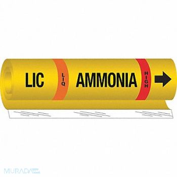 BRADY Pipe Marker Ammonia 26 in H 12 in W, 8UKG7