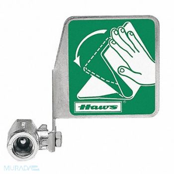 HAWS Ball Valve 1/2 In Chrome-Plated Brass, 8UKP5