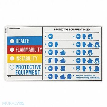 ELECTROMARK HMIG Label 4 in H 7 in W PK25, 8UMN9