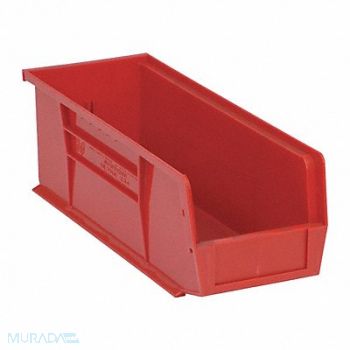 QUANTUM STORAGE SYSTEMS F0602 Hang and Stack Bin Red PP 5 in, 8UMR6