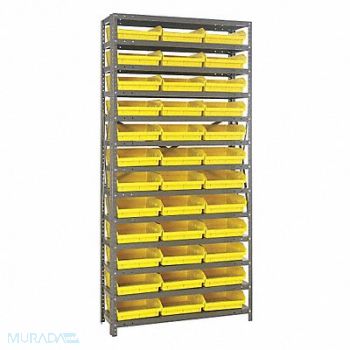 QUANTUM STORAGE SYSTEMS E1520 Bin Shlvng 18inx75inx36in Yellow, 8URA7