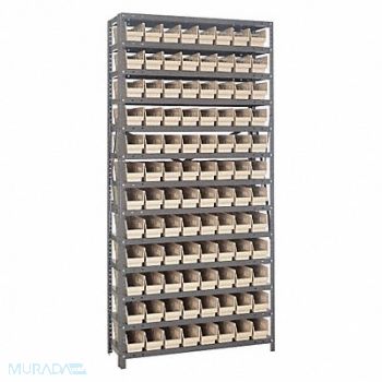 QUANTUM STORAGE SYSTEMS E1515 Bin Shlvng 18inx75inx36in Ivory, 8UTC5