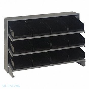 QUANTUM STORAGE SYSTEMS E1542 Bench Pick Rack 12x21x36in Black, 8UTD3
