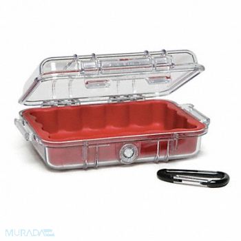 PELICAN Micro Case Red 6.82 x 4.75 x 2.12 In, 8UU52