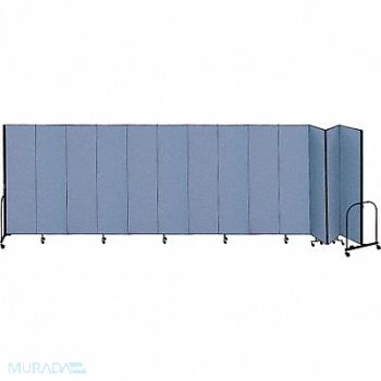 SCREENFLEX F1909 Partition 24 Ft 1 In W x6 Ft 8 In H Blue, 9TAA9