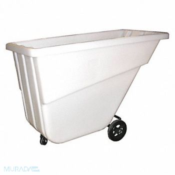 GRAINGER APPROVED Tilt Truck Light-Duty 5/8 cu yd. White, 8V527