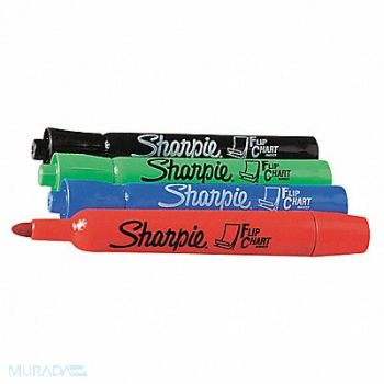 SHARPIE Permanent Marker Set Assorted PK4, 8VDF0