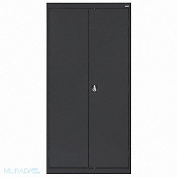 SANDUSKY Storage Cabinet 72 x36 x18 Black 4Shlv, 9WN69