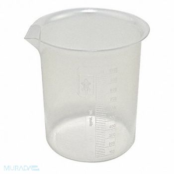 DYNALON Graduated Low Form Beaker 1000mL PP PK4, 8VL47