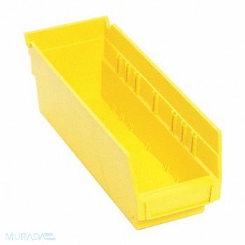 QUANTUM STORAGE SYSTEMS F0613 Shelf Bin Yellow Polypropylene 4 in, 8VMV3