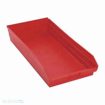 QUANTUM STORAGE SYSTEMS F0624 Shelf Bin Red Polypropylene 4 in, 8VMW5