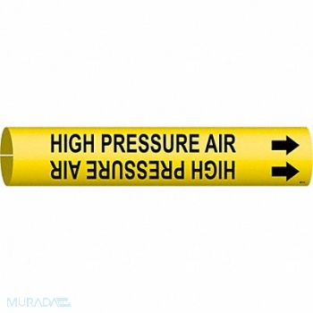 BRADY Pipe Marker High Pressure Air 4/5 in W, 8VX87