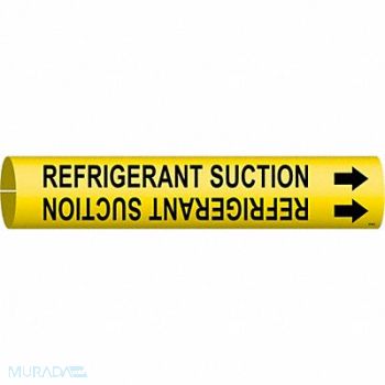 BRADY Pipe Marker Refrigerant Suction, 8VXC4