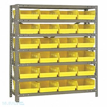 QUANTUM STORAGE SYSTEMS E1513 Bin Shlvng 12inx39inx36in Yellow, 8W960