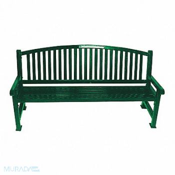 ULTRASITE Outdoor Bench 48 in L 36 in H Green, 9UNN8