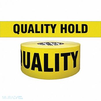 GRAINGER APPROVED Barricade Tape Yellow/Black 1000ft x 3In, 8WND2