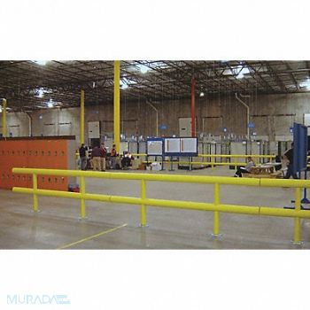 IDEAL SHIELD Guard Rail System 10 ft L 36 in H, 9JYP9