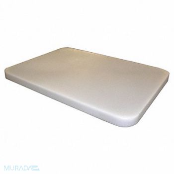 GRAINGER APPROVED Cube Truck Lid White Fits 10 cu ft., 8WRU7