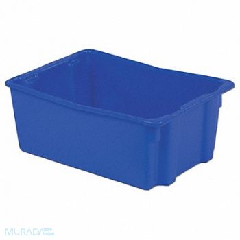 LEWISBINS Stk and Nest Ctr Blue Solid Polyethylene, 8WRV0