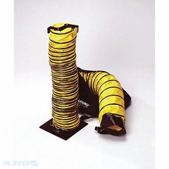 ALLEGRO Blower Ducting 6 ft Black/Yellow, 3NPV6