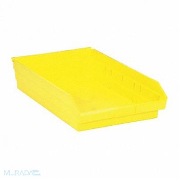 QUANTUM STORAGE SYSTEMS F0620 Shelf Bin Yellow Polypropylene 4 in, 8X094