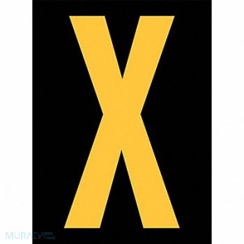 STRANCO INC Reflective Letter Label X 2-1/2in H PK25, 8X464