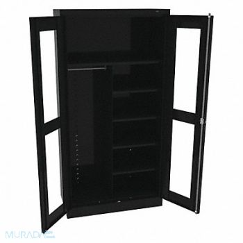 TENNSCO Combo Wardrobe Cabinet 72 H 36 W Black, 8X898