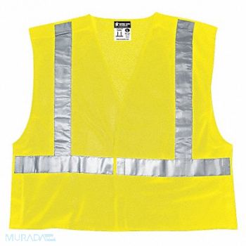 MCR SAFETY Tear Away Safety Vest L, 508J41