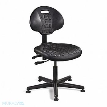BEVCO Task Chair Poly Black 15 to 20 Seat Ht, 8XAV2