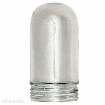 SHAT-R-SHIELD Glass Globe 6 3/4 L 3 W 3 H Clear, 8XC99