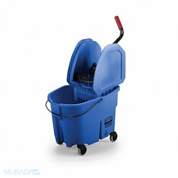 RUBBERMAID COMMERCIAL PRODUCTS E4107 Mop Bucket and Wringer Blue 8 3/4 gal, 8XEZ7