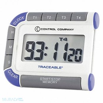 TRACEABLE Multi-Colored Timer 5/8 LCD, 8XFF0